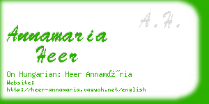 annamaria heer business card